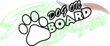 Dog on Board Outline