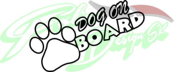 Dog on Board Outline